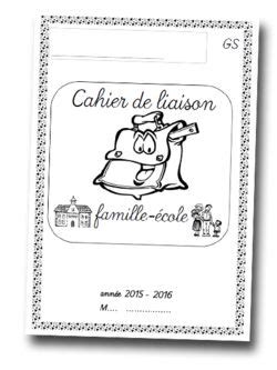 ~Cahier de liaison en GS~ | Cahier de liaison, Cahier de maternelle, Cahier
