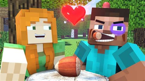 The Minecraft Life Of Alex And Steve Love Story Minecraft Animation Youtube