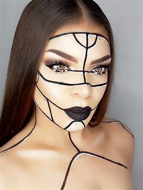 Robot Android Makeup By Andreyhaseraphin On Instagram Halloween Makeup