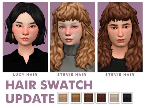 The Sims 4 More Hair Color Swatches Mod Platinumhon