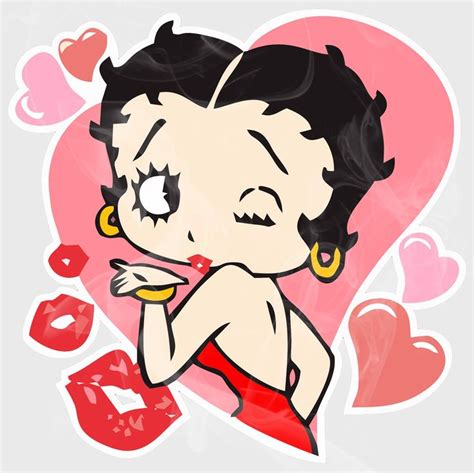 Betty Boop Style Kiss Decal Vinyl Sticker Static Cling Or Etsy