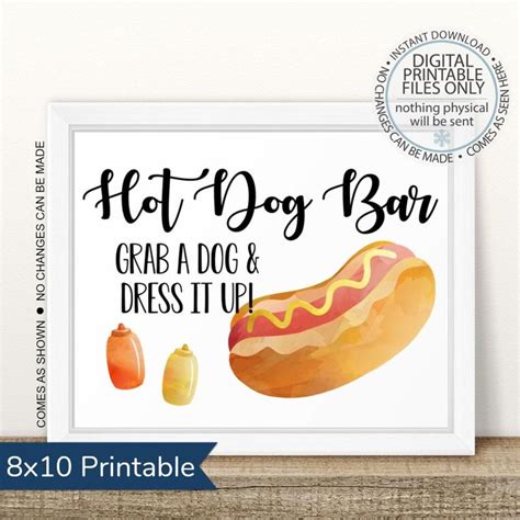 Hot Dog Bar Printables Printable Word Searches