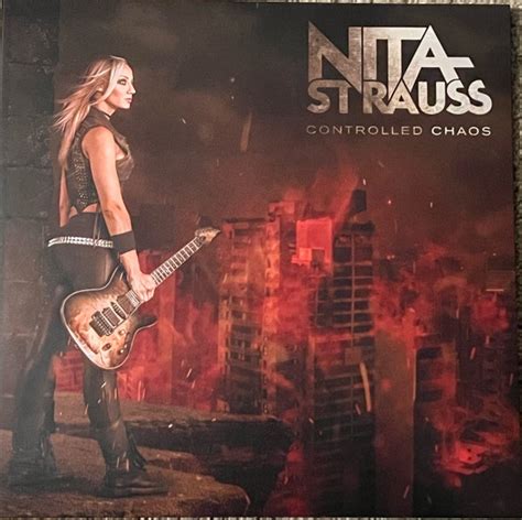 Nita Strauss Controlled Chaos 2022 Red W Black Splatter Vinyl