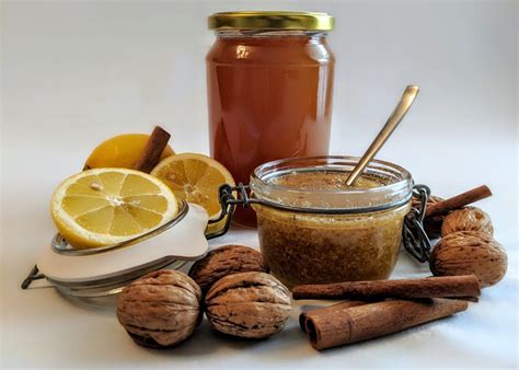 Honig -Walnüsse- Zitrone Power Mix Rezept