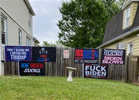 F Bomb Anti Biden Flags Are ‘indecent Profane And Sexually Explicit Mayor Says Homeowner