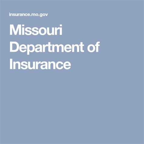 Al dept of insurance is a tool to reduce your risks. Missouri Department of Insurance | Insurance, Missouri ...