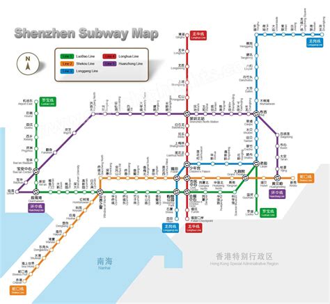 Shenzhen Maps Maps Of Port Subway City Of Shenzhen