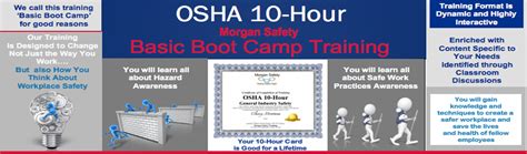 A select number of training providers have been authorized by osha to deliver the osha 10 & 30 hour training online, including summit. OSHA 10-Hour - Morgan Safety Seminars