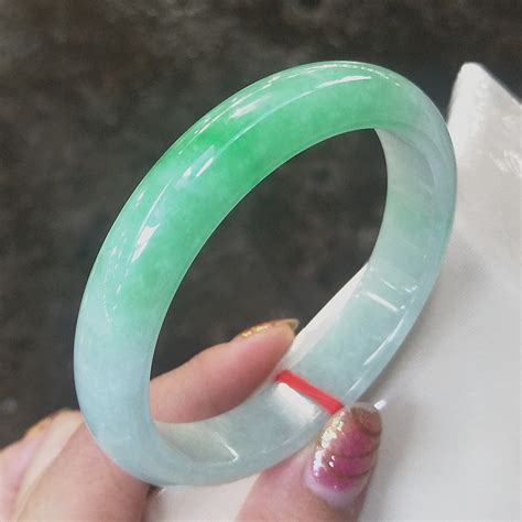 Natural Jade Grade A Ice Green Bangle New Green Jade Bracelet Burma