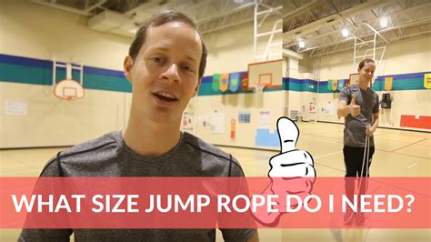 I used to do rope skipping. What size jump rope do I need? |How to measure a rope| - YouTube