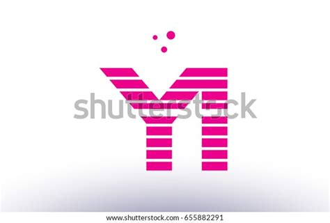 Yi Y Alphabet Letter Logo Pink Stock Vector Royalty Free 655882291 Shutterstock