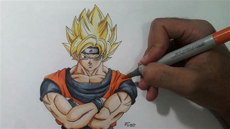 Drawing Goku Super Saiyan With Sharingan And Rinnegan Youtube