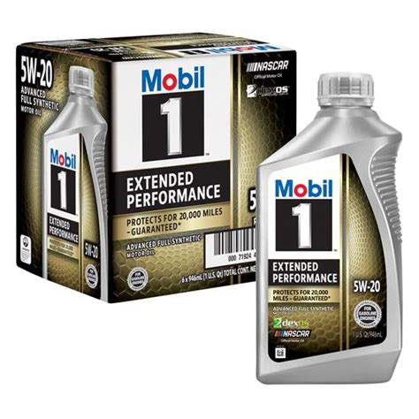 Mobil 1 Extended Performance Full Syn Oil 5w 20 1 Qt Case Of 6
