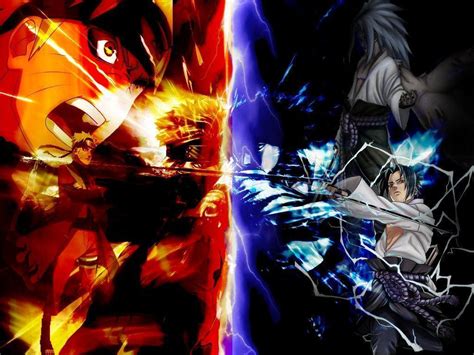 Naruto Vs Sasuke Final Battle Wallpaper