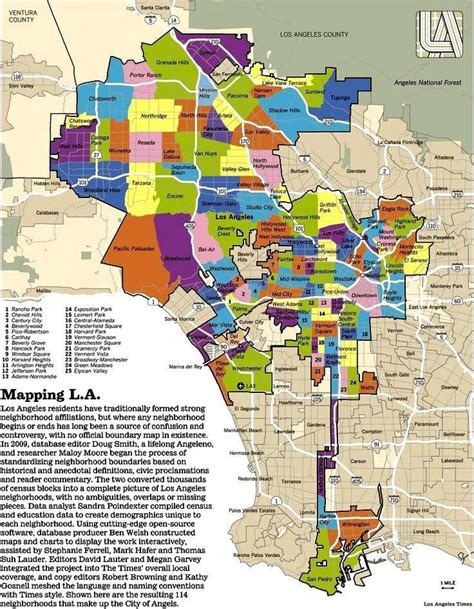 City Of Los Angeles Map Boundaries La City Map Boundaries California