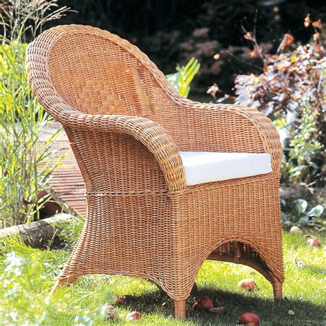 Loom Style Chair|Cane Conservatory Chair|Wicker Chair - Candle and Blue