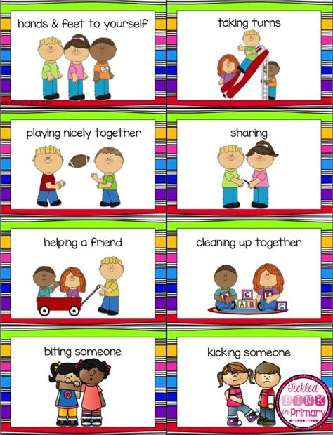 Working Together Blog Hop Preschool Classroom Rules Preschool