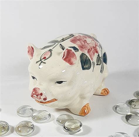 Cute Piggy Bank Made In Occupied Japan Vintage Ceramic Piggy Etsy