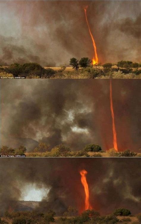 Caught On Camera The 30 Metre High Tornado Of Fire That Whirled Around