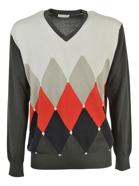 Browse among the latest trends in fashion, find the best items to your taste. Ballantyne - Ballantyne Multicolor Diamond Pattern Sweater ...