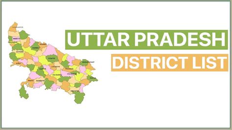 Districts Of Up List Map Uttar Pradesh Total Area 55 Off