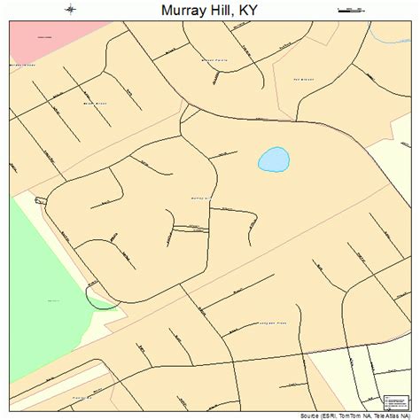 Murray Hill Kentucky Street Map 2154660