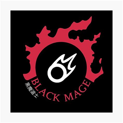 Ffxiv Black Mage Logo Photographic Print For Sale By Thephookas