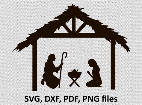 Nativity Svg Cut File Christmas Svg Dxf Cut File Cricut Svg Etsy