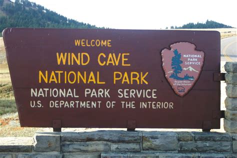Wind Cave National Park South Dakota Very Interesting Sight The