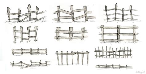 How To Draw A Fence