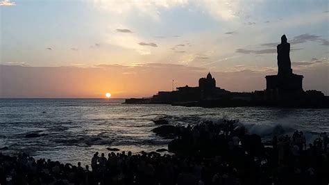 Beautiful Sunrise At Kanyakumari Youtube