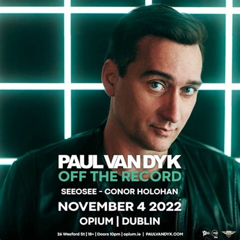 Stream Conor Holohan Live Paul Van Dyk Opium Rooms Dublin 4th