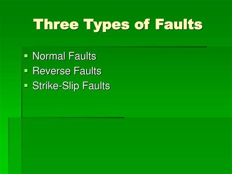 Ppt Kinds Of Faults Powerpoint Presentation Free Download Id5802230