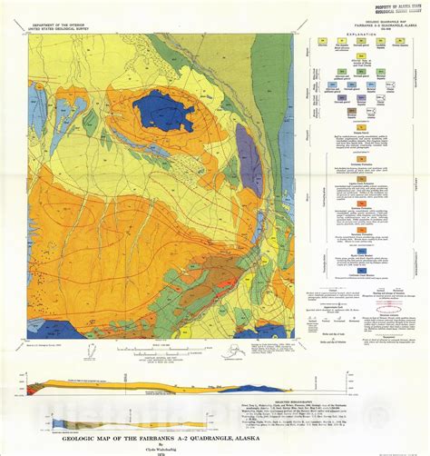 Map : Geologic map of the Fairbanks A-2 quadrangle, Alaska, 1970