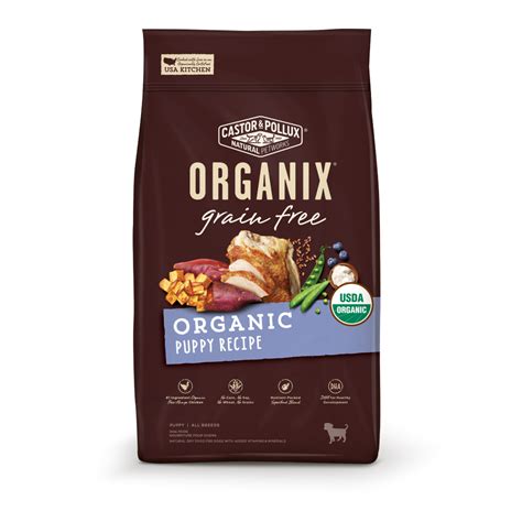 Growth, maintenance, all life stages, supplemental or unspecified. Castor and Pollux Organix Grain Free Organic Puppy Dry Dog ...