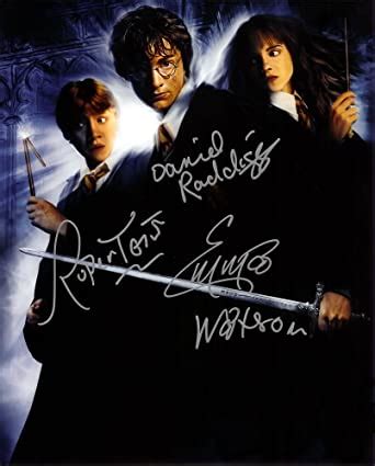 Harry Potter With Daniel Radcliffe Emma Watson Cast Signed