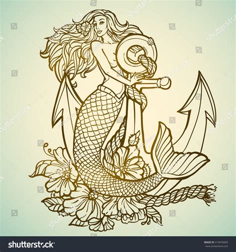 Free Free Mermaid Anchor Svg 851 SVG PNG EPS DXF File