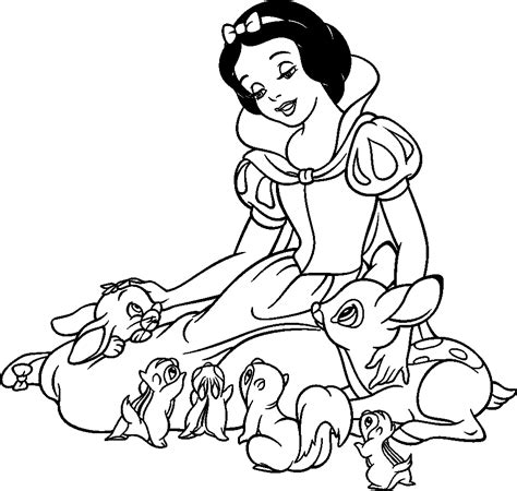 Coloriage Blanche Neige et les Sept Nains #133844 (Films d'animation