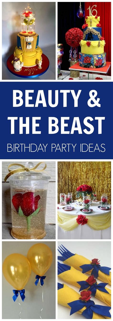 Beauty And The Beast Birthday Party Ideas With Balloons Streamers