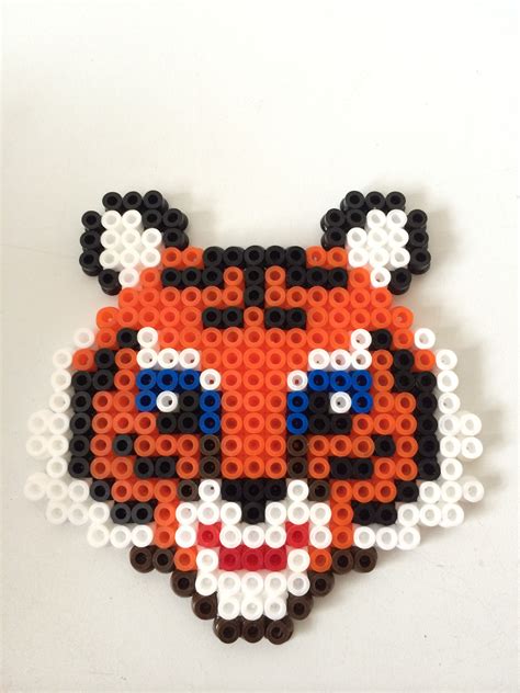Tiger Hama Perler Beads By Louise Nielsen Valentines Craft Paterns