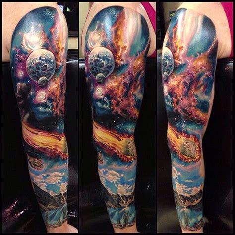 Dazzling Space Tattoos Space Tattoo Sleeve Cosmic Tattoo Sleeve Tattoos