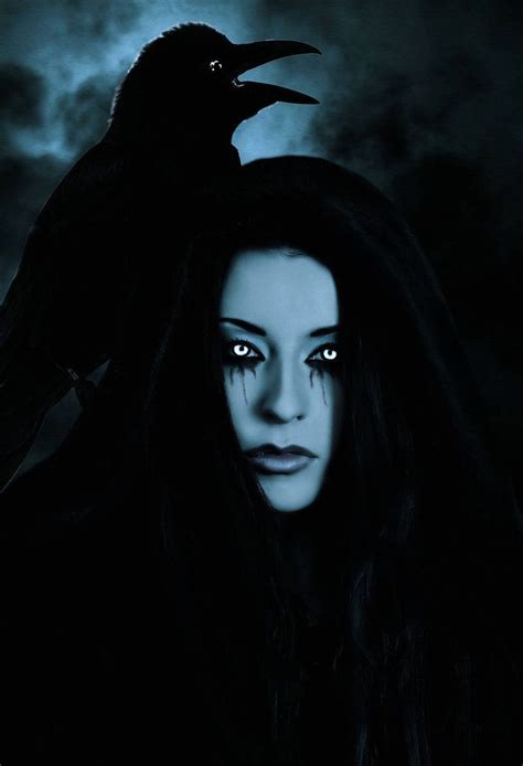 The Raven Lady By Nebelelfenaemy Gothic Fantasy Art Dark Fantasy