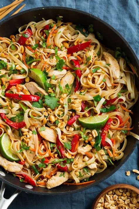 Skip the takeout and make this healthy chicken pad thai recipe instead! Pad Thai Recipe (with Chicken or Shrimp) - Cooking Classy