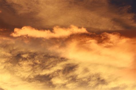 Orange Sunset High Resolution Clouds