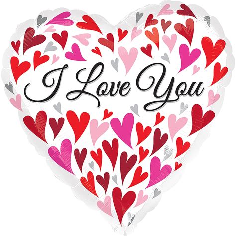 I ♥ you malvorlage : I Love You Floating Hearts Balloon 28in | Party City