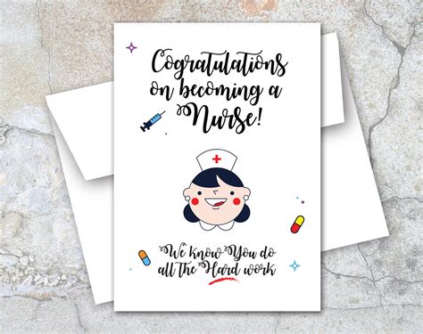 Nursing Graduation Cards Printable