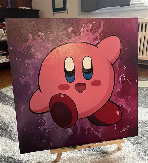Wanted To Share My Kirby Painting Oc Rpics