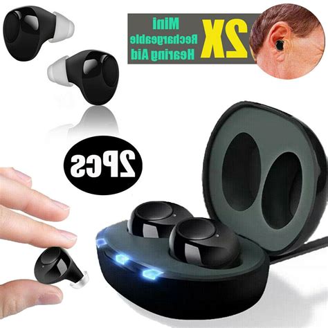 New 2019 Rechargeable Invisible Hearing Aids Adjustable Tone