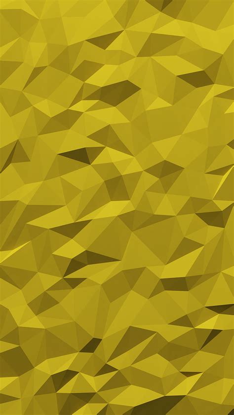 Triangles Fragments Polygon Volume Yellow Hd Phone Wallpaper Peakpx