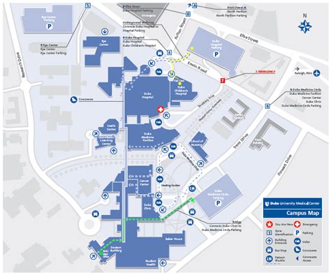 Duke Hospital Campus Map